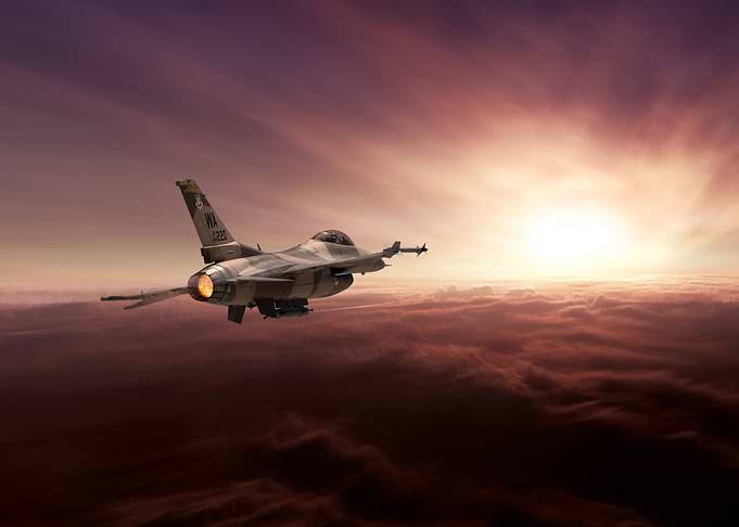 One of the 64th Aggressor Squadron (64 AGRS) F16 Fighti ...