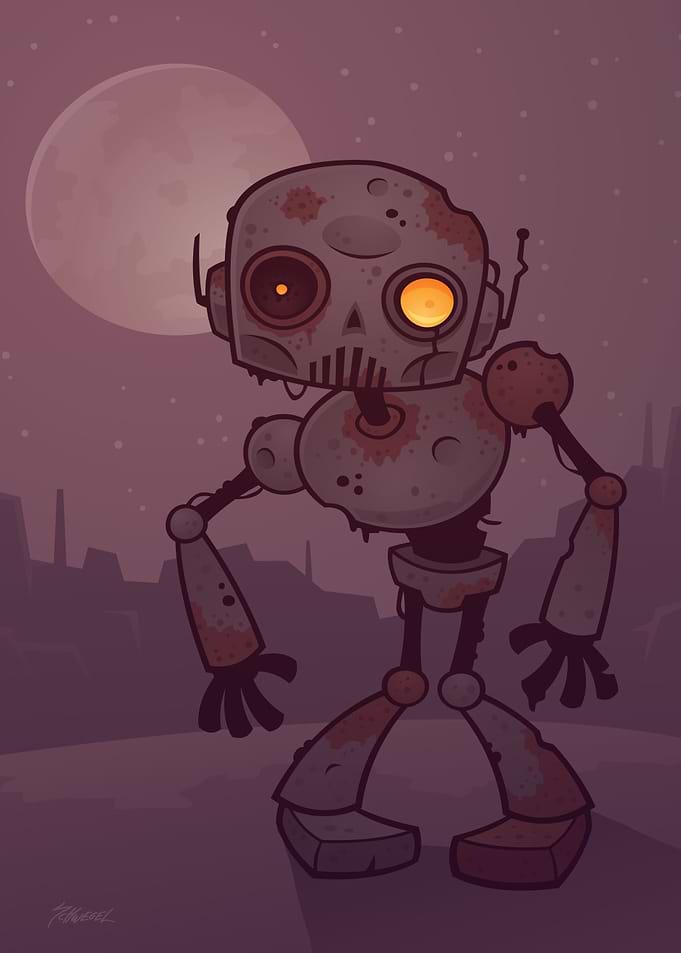 Rusty Zombie Robot