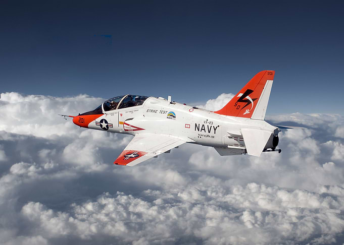 US Navy T45 Goshawk trainer aircraft