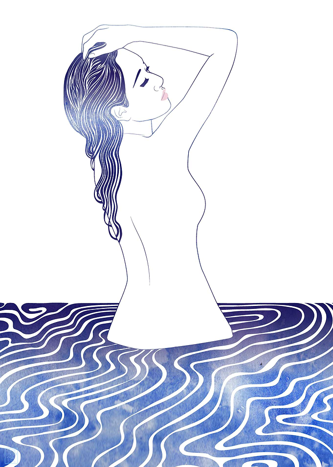 Water Nymph 56 — A mythological sea nymph created with ...