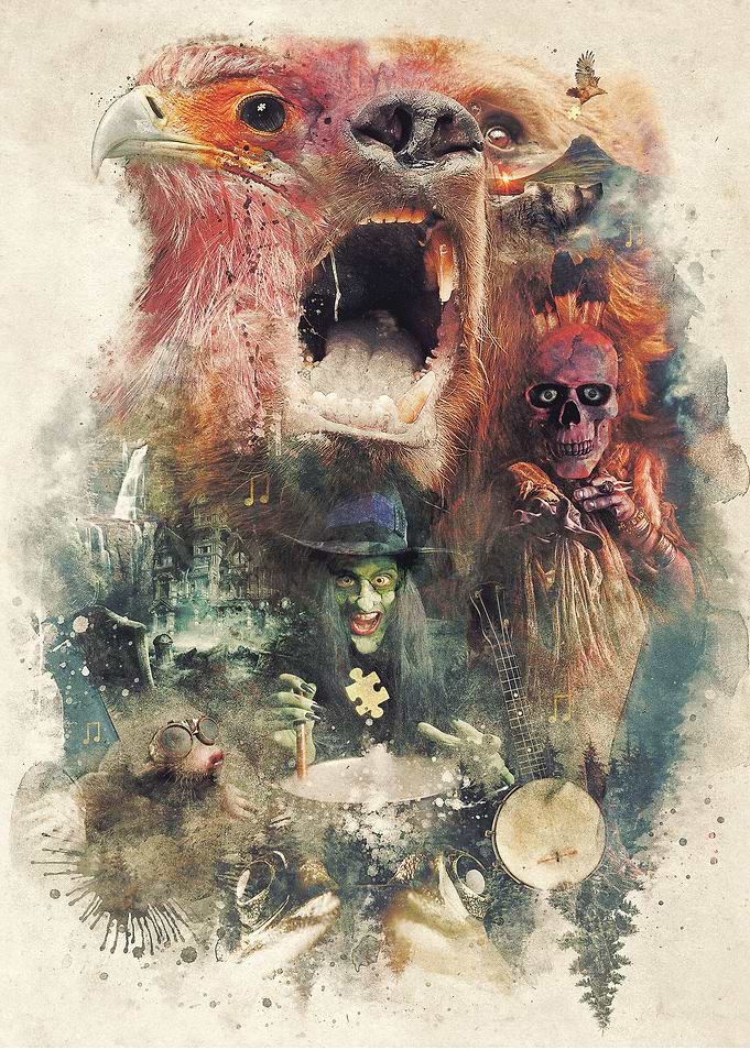 My surrealist gamer inspired art for Banjo Kazooie
