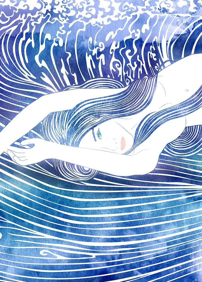 Water Nymph 58 — A mythological sea nymph created with ...