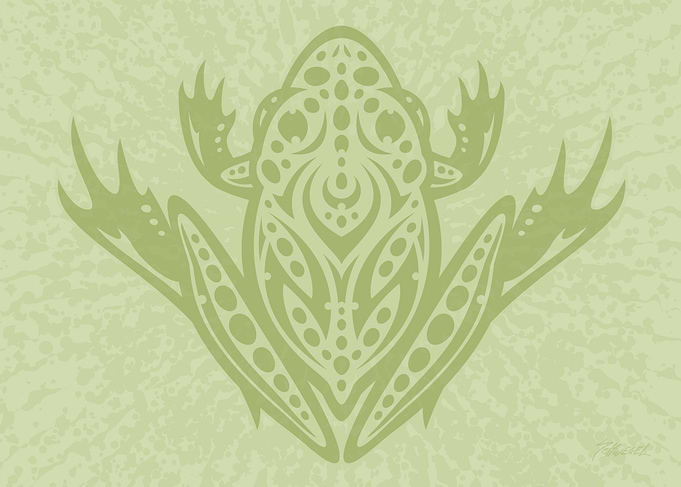 Tribal Leopard Frog