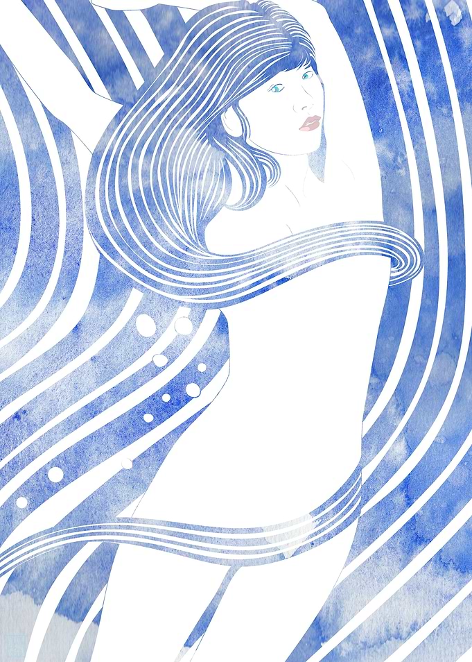 Water Nymph 59 — A mythological sea nymph created with ...