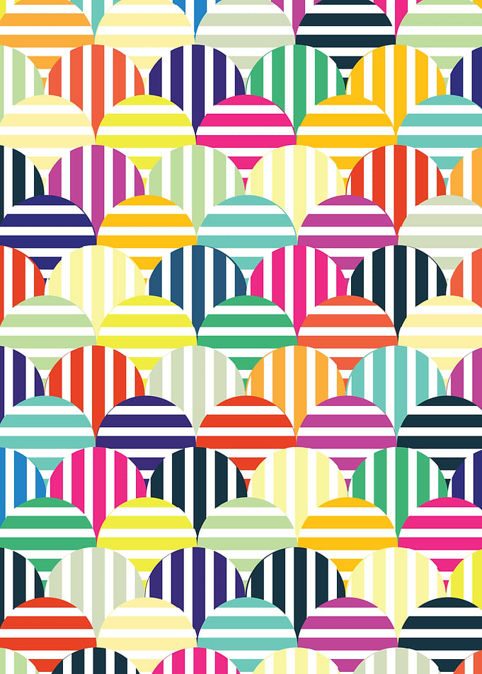 Colorful Circles IV by Amir