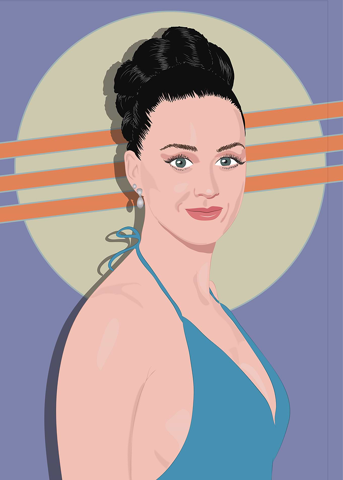A portrait of Katy Perry form my portrait collection