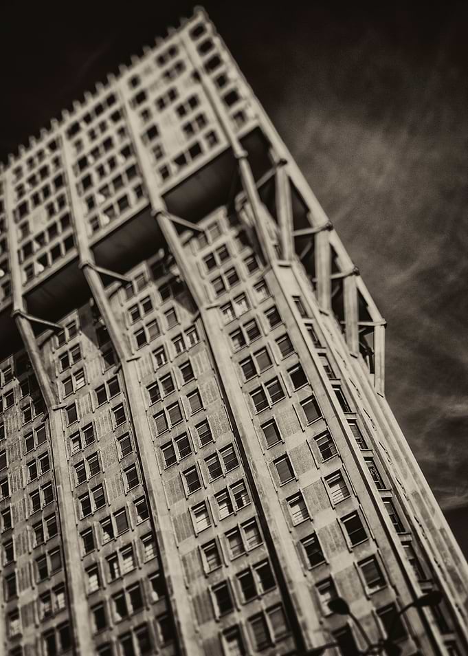 a tall and characteristic building of Milan (Torre Vela ...