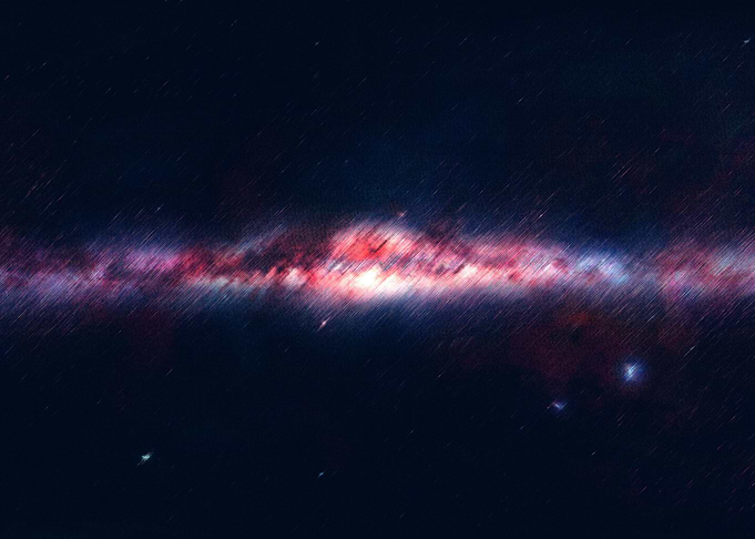A colorful galaxy