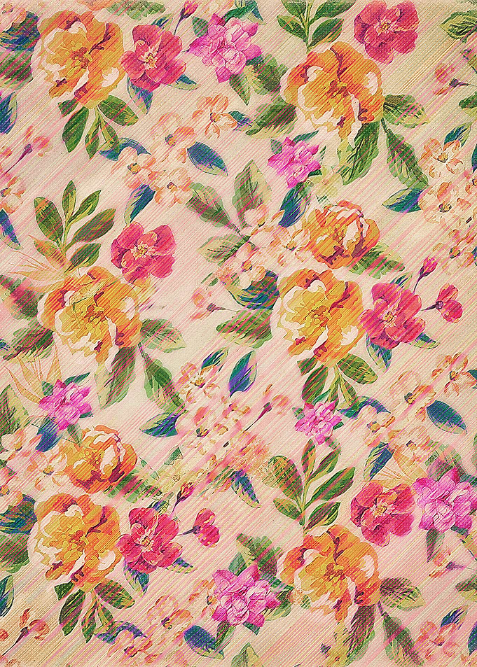 Golden Flitch (Digital Vintage Retro / Glitched Pastel ...