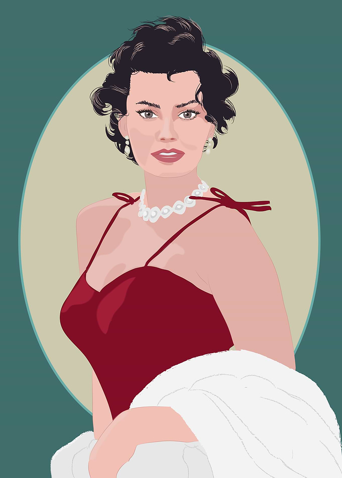 Portrait of Sophia Loren