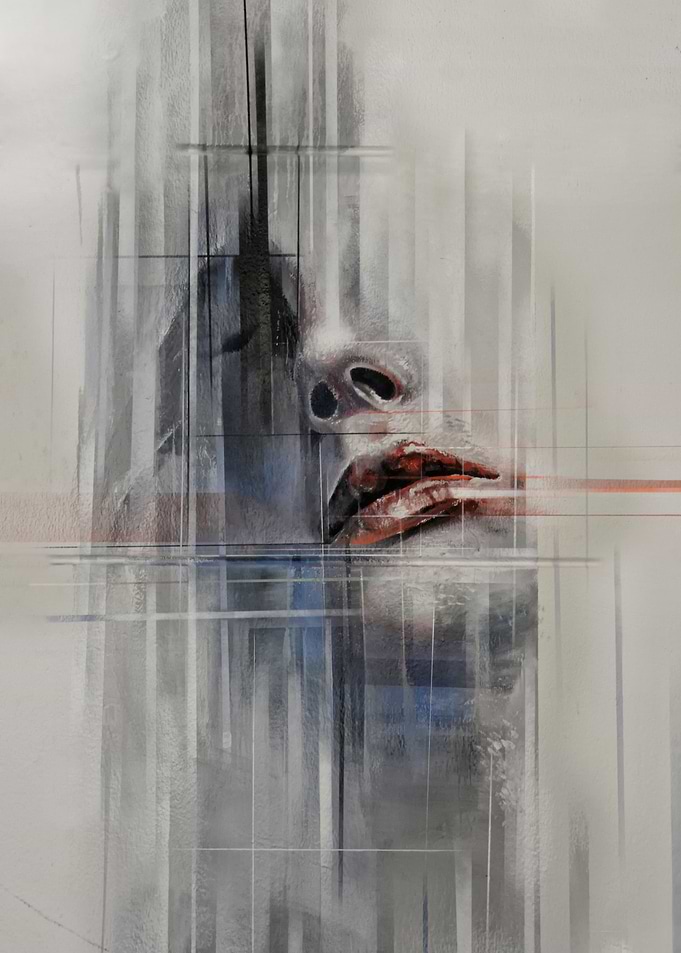 Dream and passion - streetart painting of a woman ...