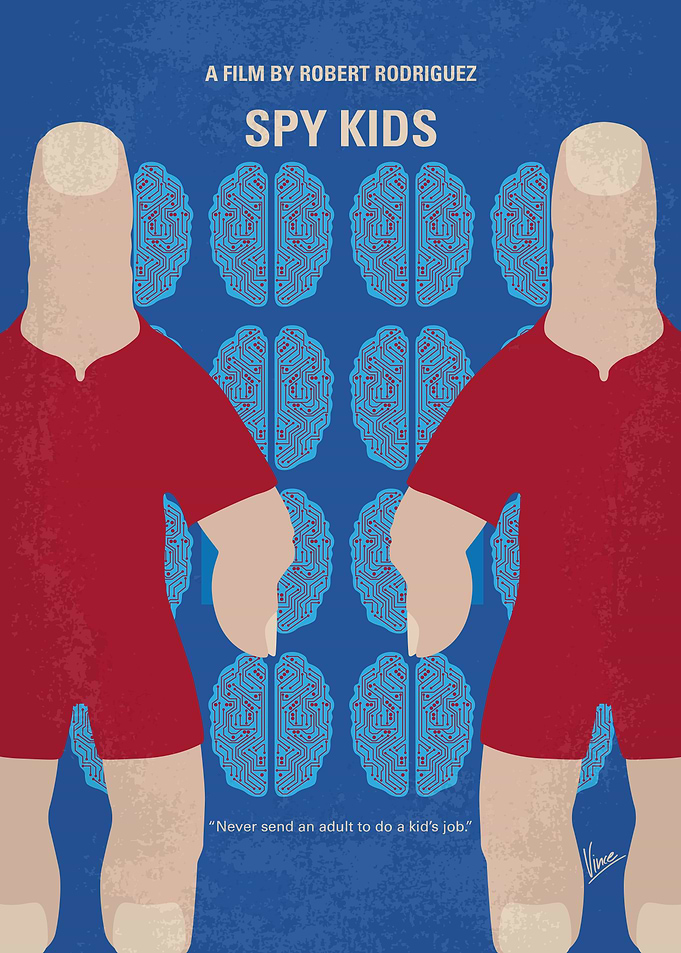 No681 My Spy Kids minimal movie poster The children of ...