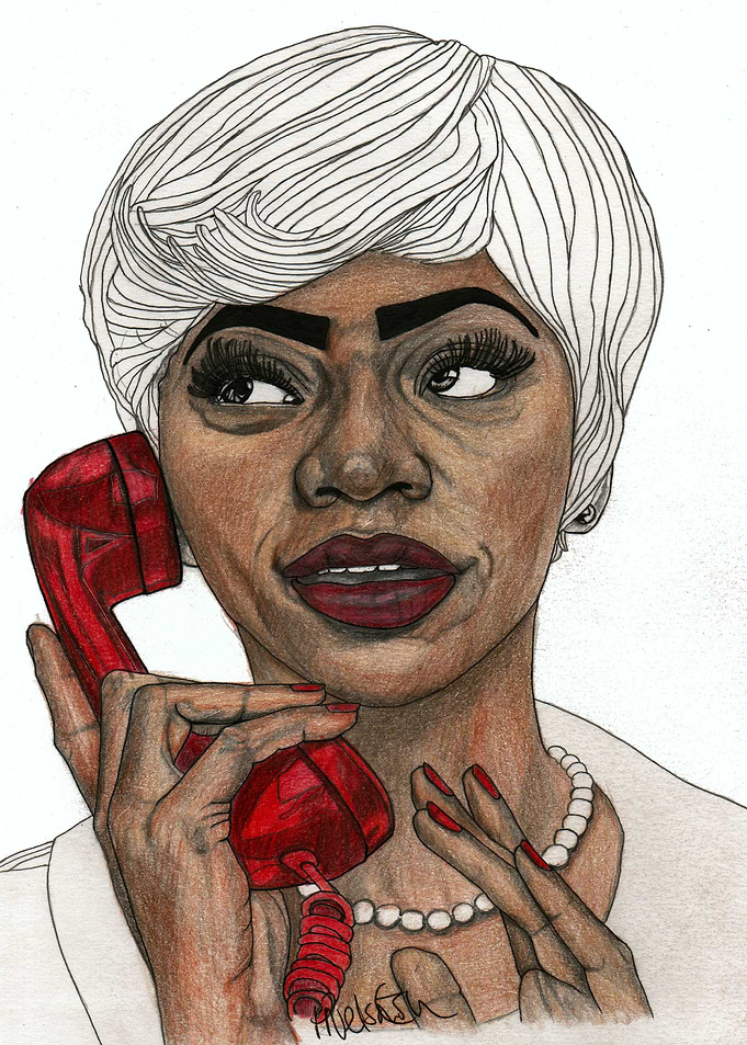 Girl with the Red Telephone Part of a series of illustr ...