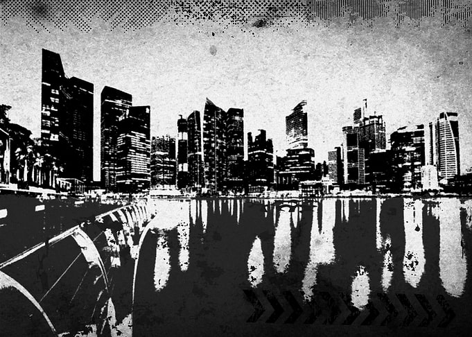 Grunge Cityscape