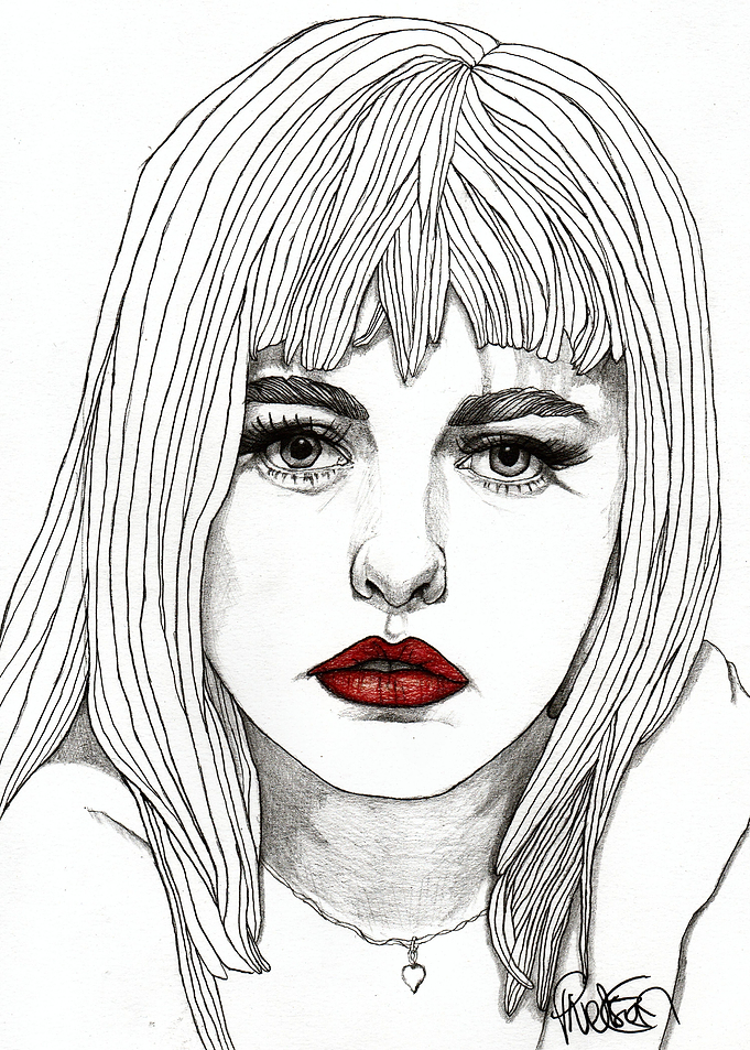 Patsy with Red Lips Georgia with Red Lips Part of a ser ...