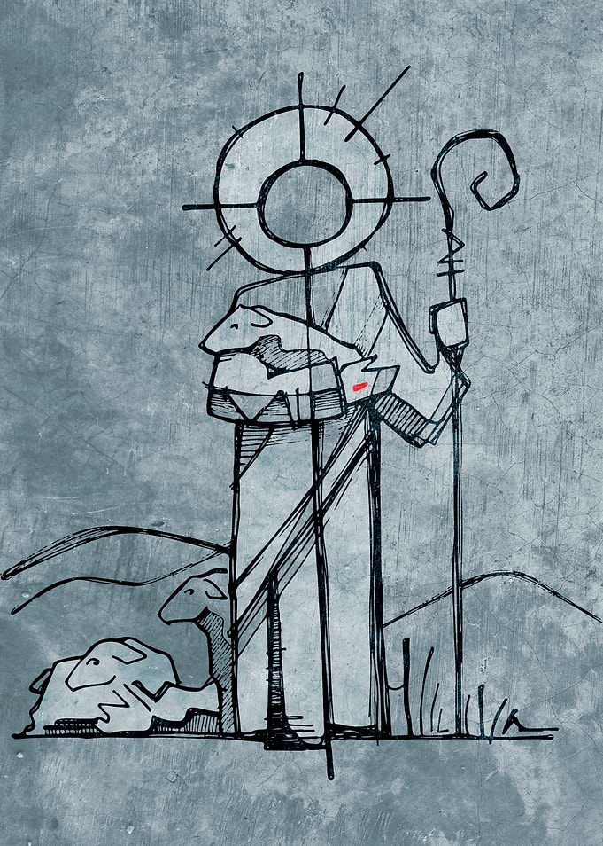 Hand drawn vector illustration or drawing of Jesus Chri ...
