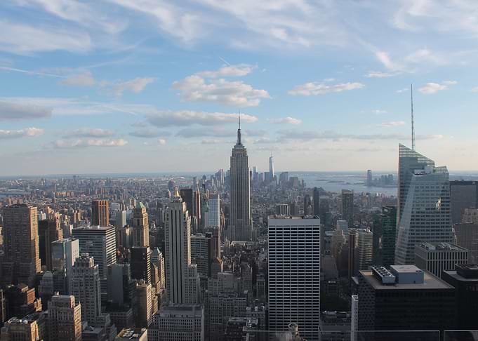 Photo of the skyline if NY from Top of the Rock