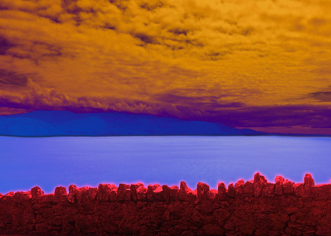 A modified picture of the Welsh Coast