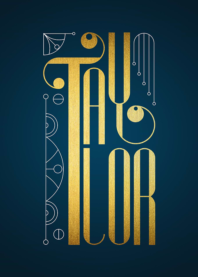 TAYLOR. 'My Name' Collection: Typography designed by ha ...
