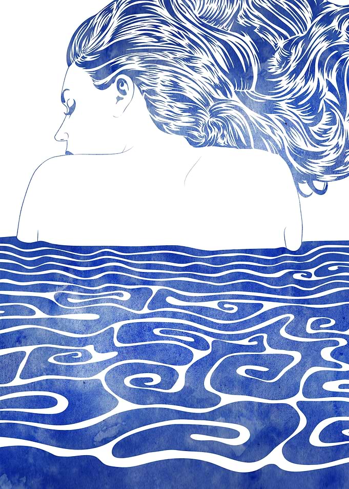 Water Nymph 62 — A mythological sea nymph created with ...