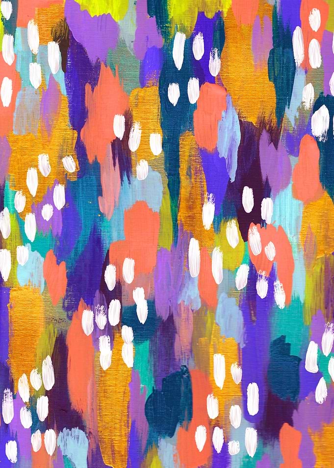 Hand Painted Abstract by Lisa Guen Design