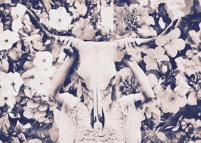 Beast Among Wildflowers by Lisa Guen Design