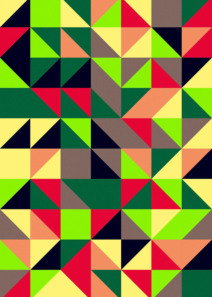 A colourful geometric pattern to brighten any room.