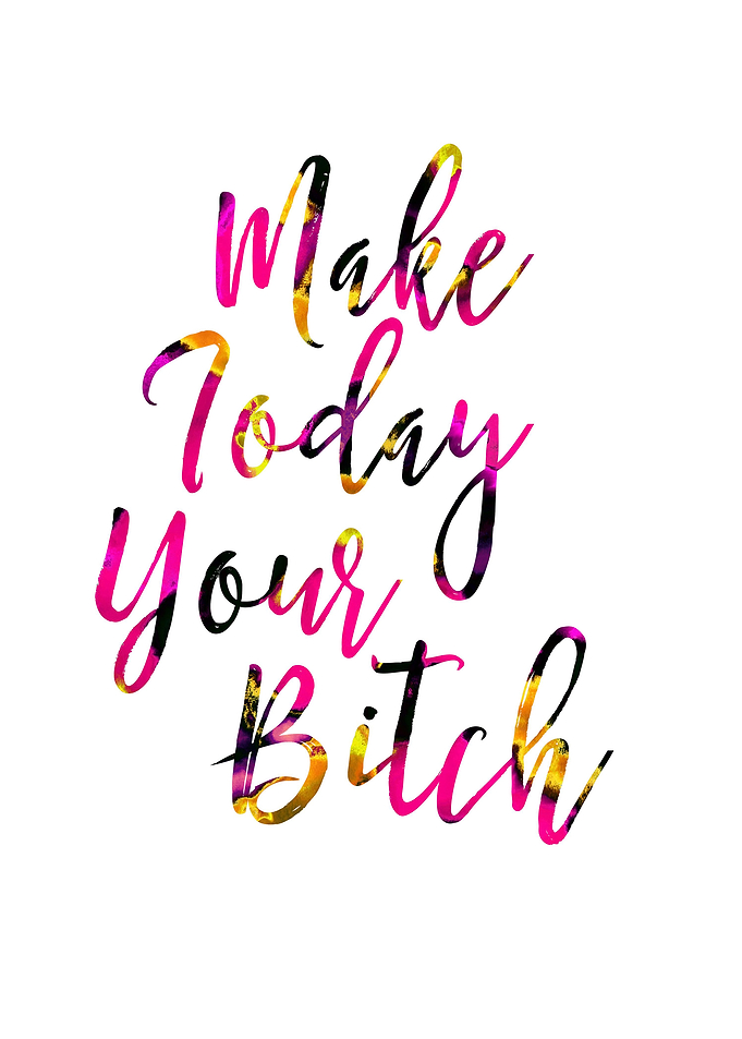 Make Today Your Bitch by Lisa Guen Design