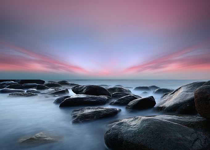 long exposure seascape
