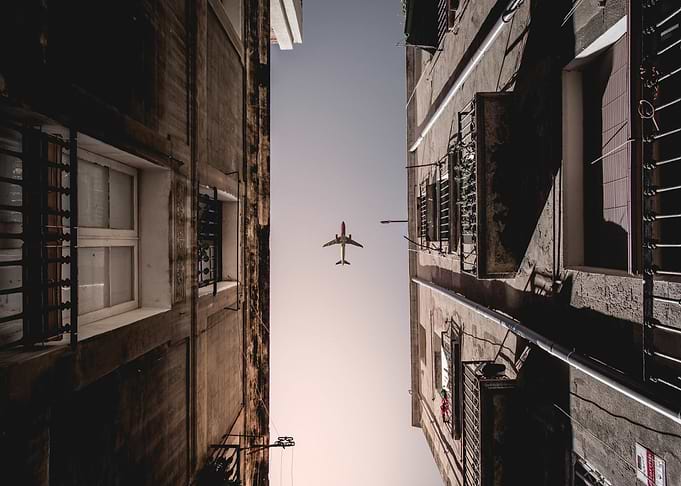 In flight