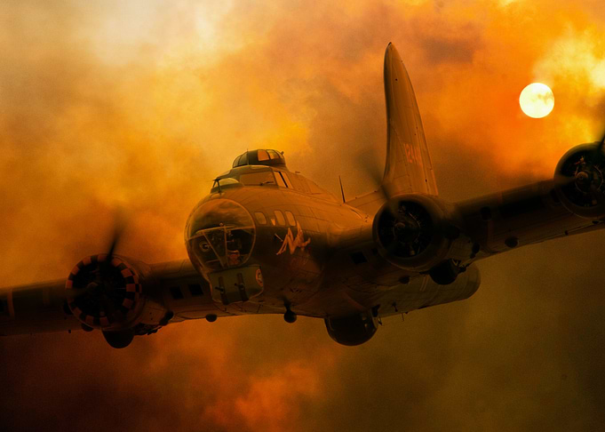 Europes only air worthy B-17 Flying Fortress. Carry th ...