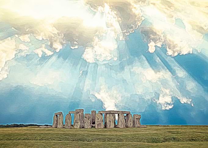 Stonehenge Glow I - While I was shooting around Stonehe ...
