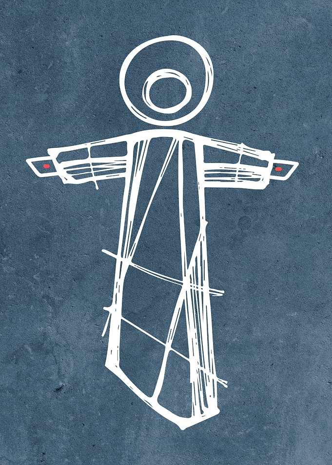 Hand drawn vector illustration or drawing of Jesus Chri ...