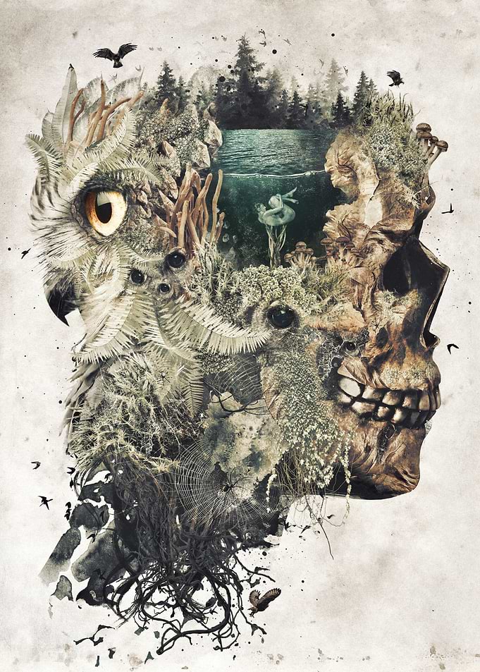 My original dark surrealism called Forest Lake Dream