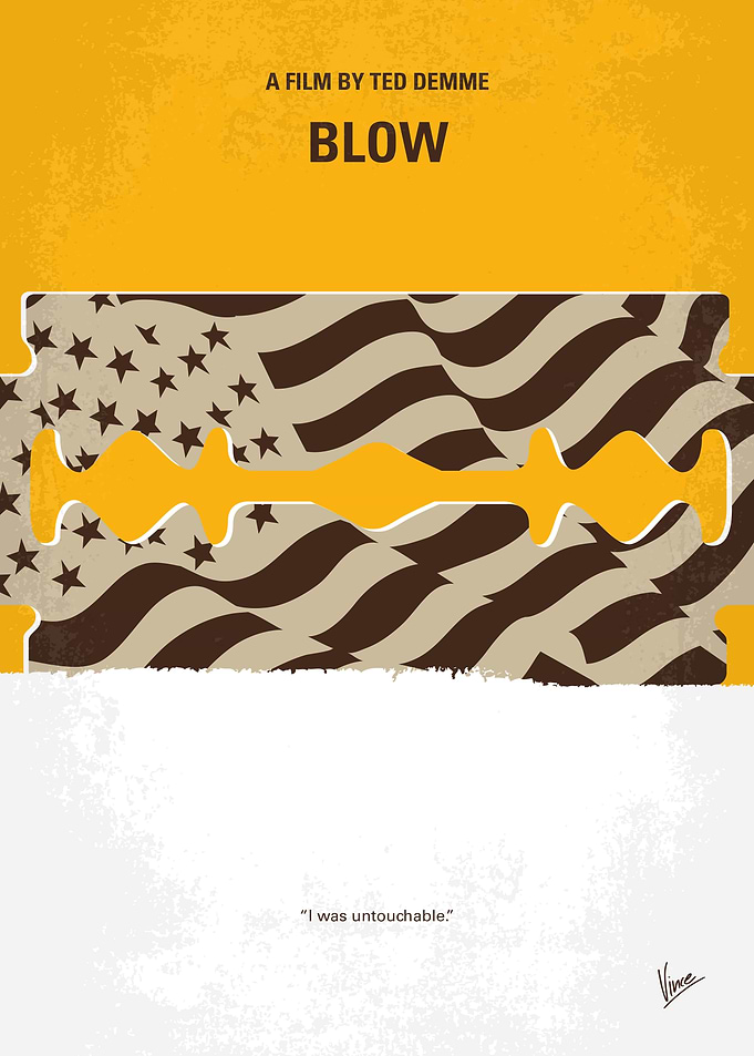 No693 My Blow minimal movie poster The story of George ...