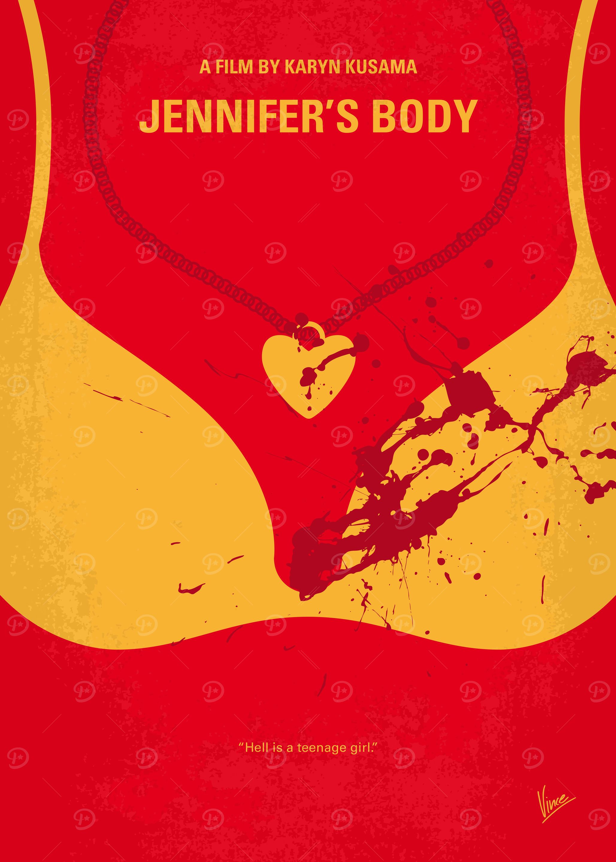 No698 My Jennifers body minimal movie poster A newly p ...