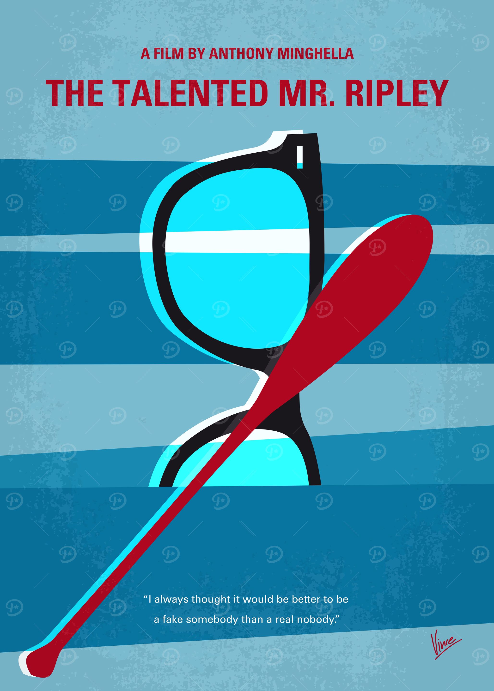 No694 My The Talented Mr Ripley minimal movie poster I ...