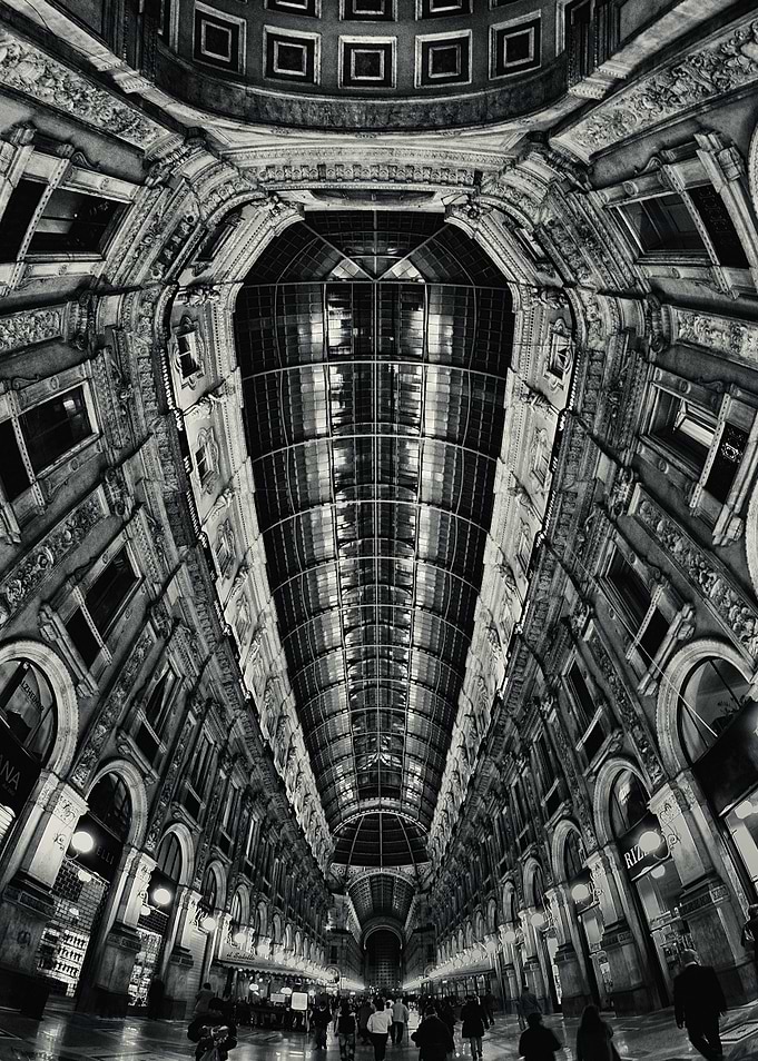 the Galleria Vittorio Emanuele II in Milan, Italy.