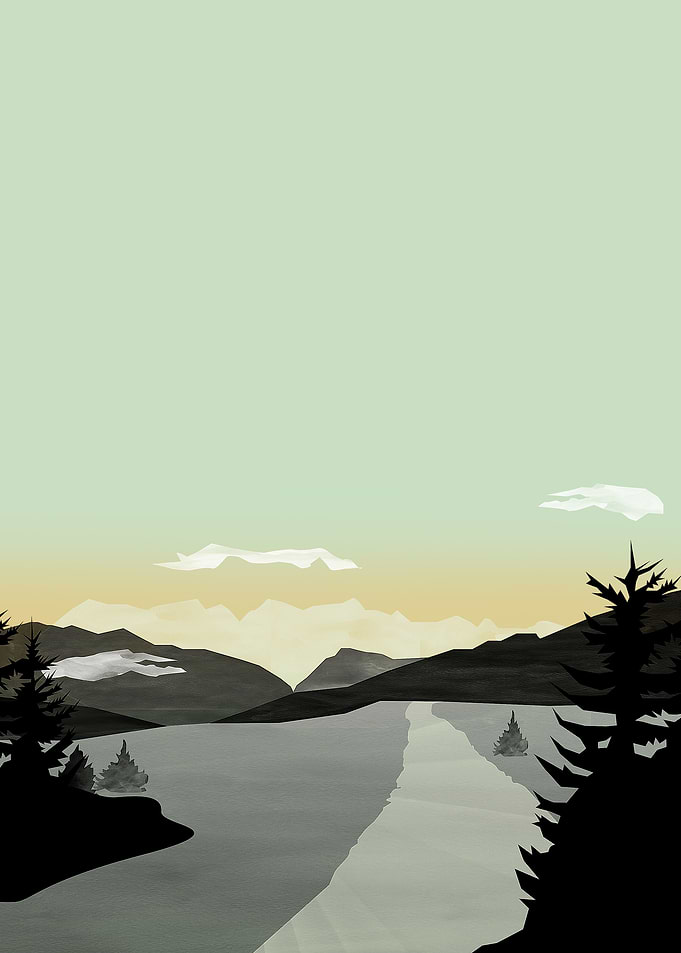 Misty Mountain II | Digital Art, 2016