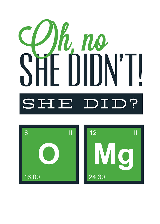 Fun with chemistry.