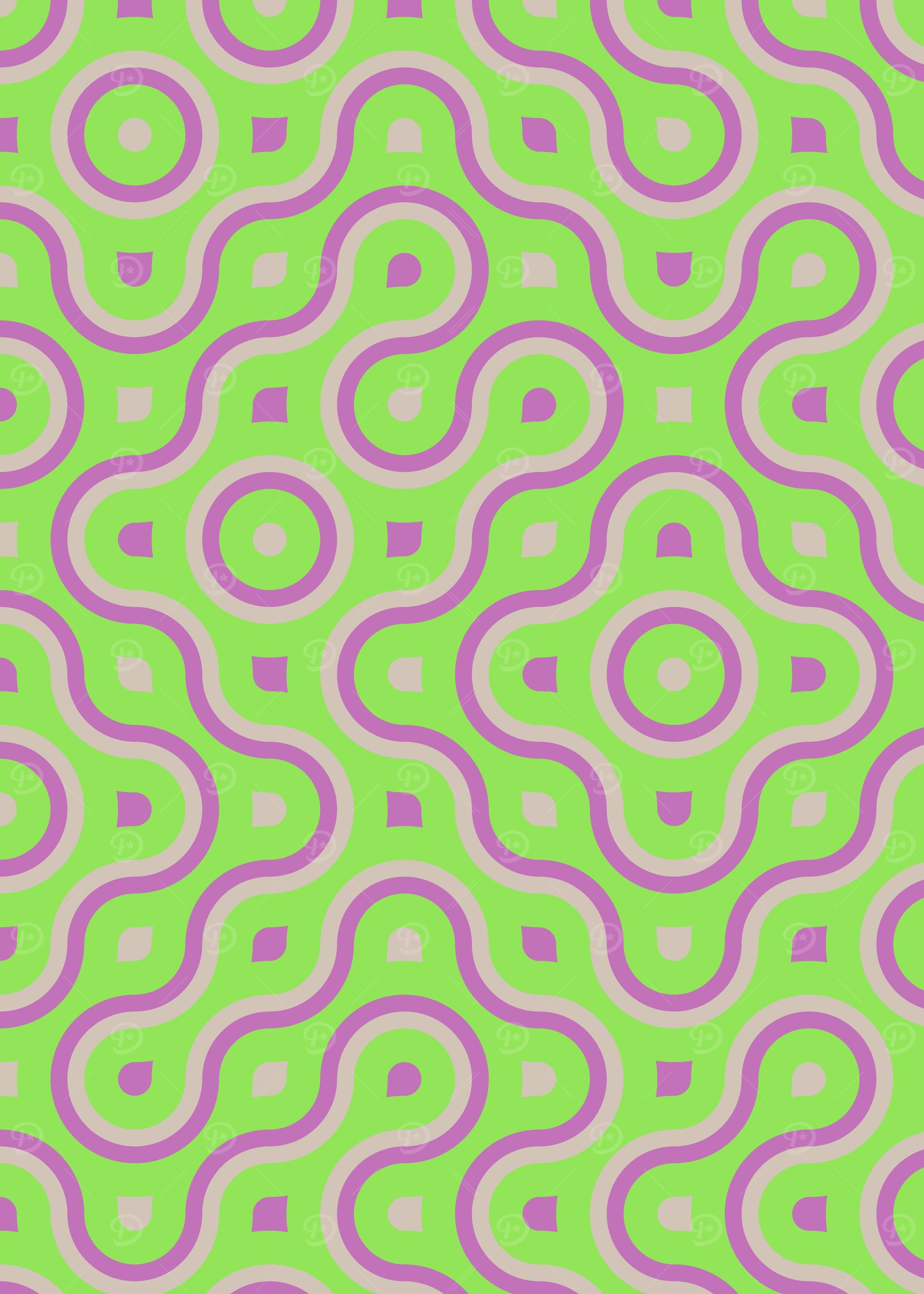 pink purple and green geometric abstract