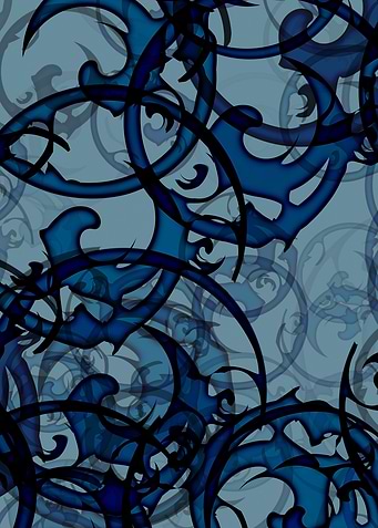 black and blue geometric abstract