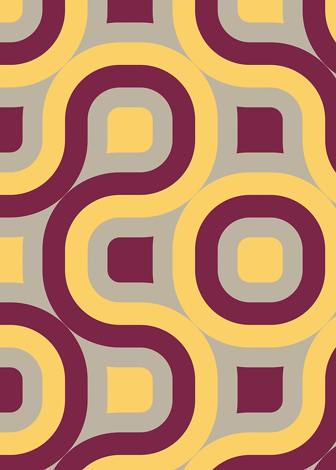 pink and yellow geometric abstract
