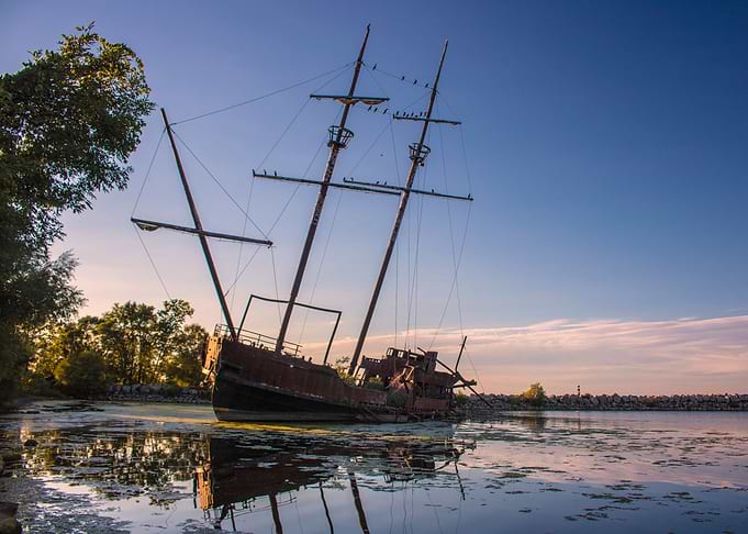 Wrecked in the Sunset. Taken by Ken Chambers Jordan Har ...