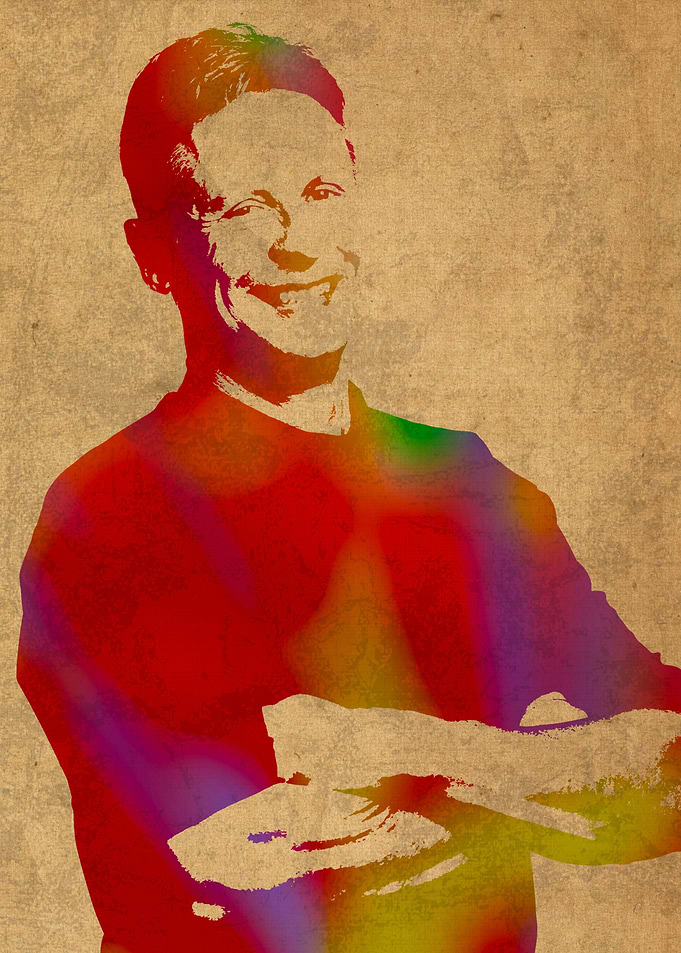 Gary Johnson Libertarian Politician Watercolor Portrait ...