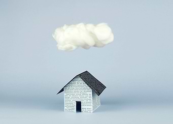A cloud over the house