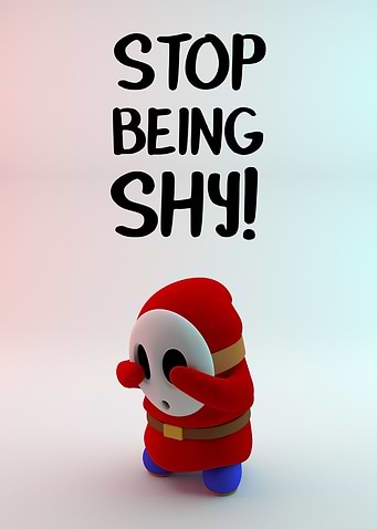 Stop being shy! Don't be like shyguy (modeled in zbrush ...