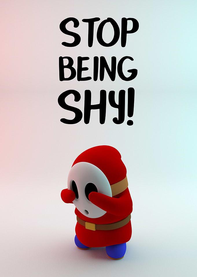 Stop being shy! Don't be like shyguy (modeled in zbrush ...