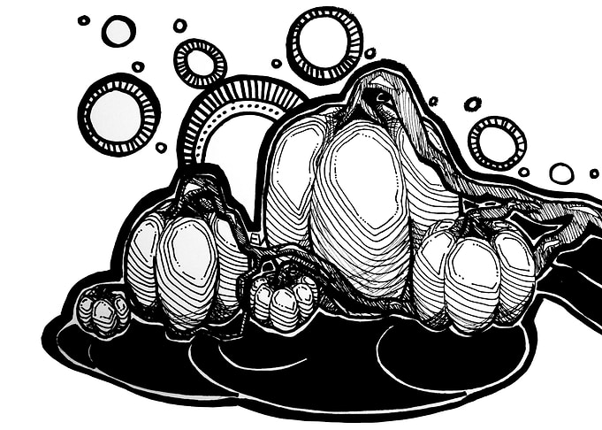 Inktober Day 1: Pumpkins