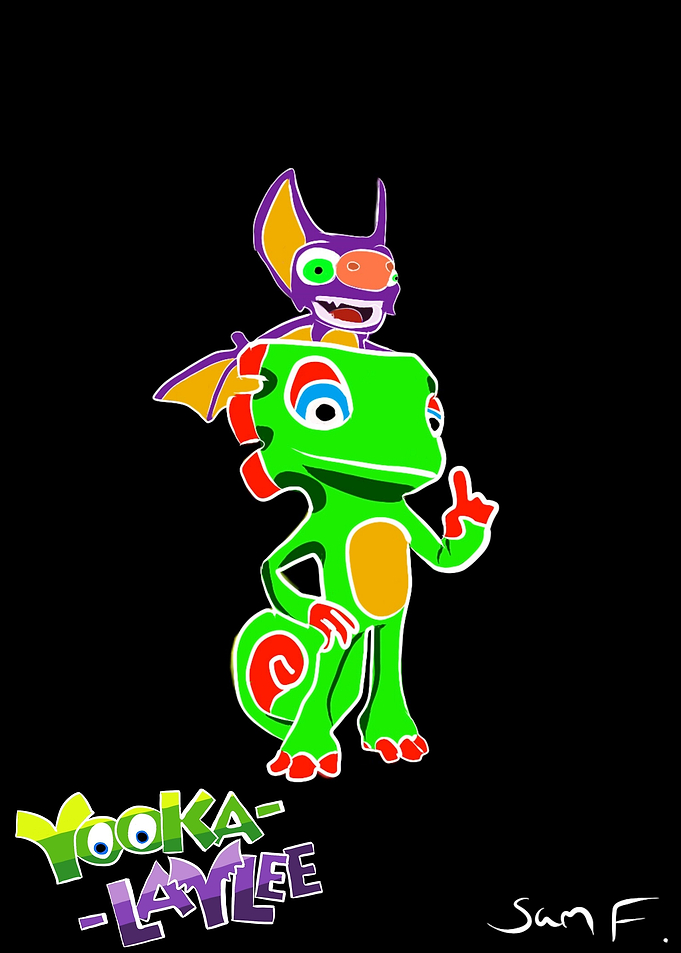 Yooka and Laylee from the game Yooka Laylee